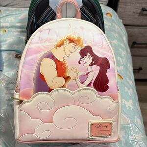 Disney Hercules and Megara Cloud Backpack - Pink and Cream Loungefly